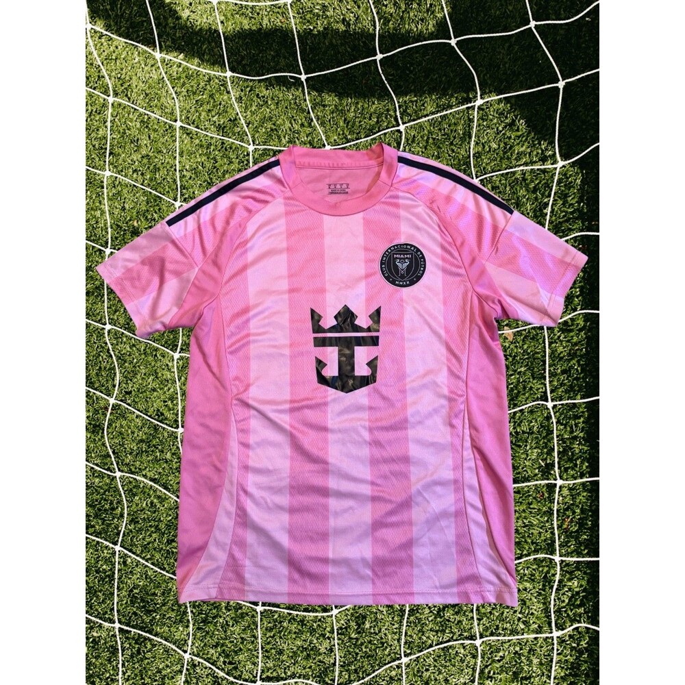 Adidas Inter Miami CF Lionel Messi #10 Soccer Jersey Pink Black Size M Unisex